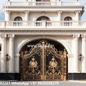 138 Feet Gate Design, Square Pipe Design Gate Stainless Steel Main Gates