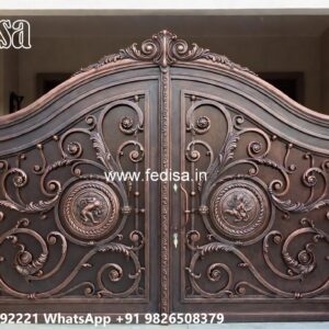 Metal Gate Designs For Homes, Compound Wall Single Gate Design Stainless Steel Main Gates