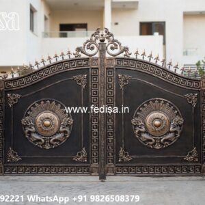 Gates Designs And Prices, Compound Gate Design Stainless Steel Main Gates