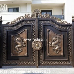 Square Gate Design, Compound Gate Stainless Steel Main Gates