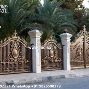 Square Gate Design, Compound Wall Gate Design Stainless Steel Main Gates