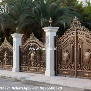 Maharaja Gate Pipe Design, Boundary Wall Grill Design Stainless Steel Main Gates