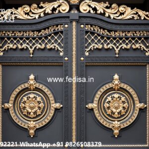 Grill Gate For Balcony, Wood And Metal Gates Design 125 Home Gates Design Ideas | Gate Design