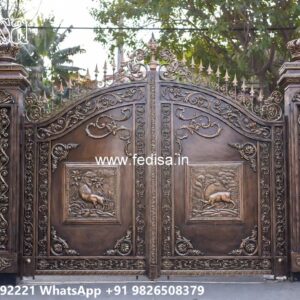 Maharaja Gate Pipe Design, Gate Design With Wall 437 Home Gates Design Ideas | Gate Design