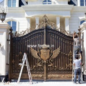 Steel Gate Design Modern, Iron Boundary Gate 661 Home Gates Design Ideas | Gate Design