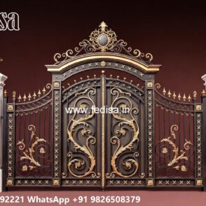 34 Feet Gate Design, Fundermax Gate Design 1522 Home Gates Design Ideas | Gate Design