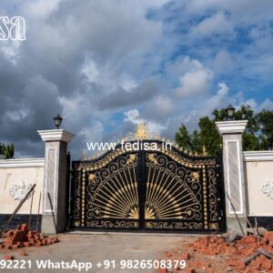 Steel Gate Design 2056, Safety Grill Design For Compound Wall 1588 Home Gates Design Ideas | Gate Design