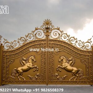 Steel Gate Design 2066, Boundary Wall Sliding Gate Design 1688 Home Gates Design Ideas | Gate Design