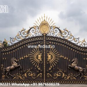 Steel Gate Design 2071, Gate Side Wall Design 1738 Home Gates Design Ideas | Gate Design