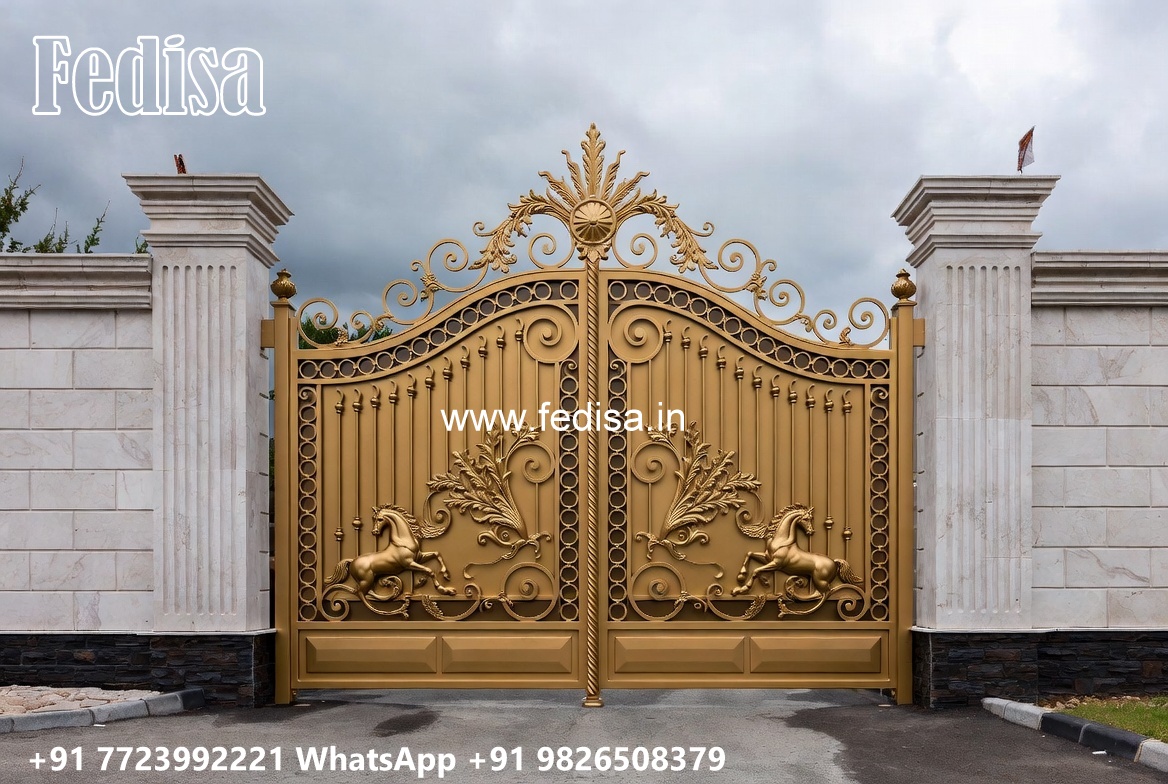 Farm Entry Gate Design, Modern Wrought Iron Fence 1745 Home Gates Design Ideas | Gate Design