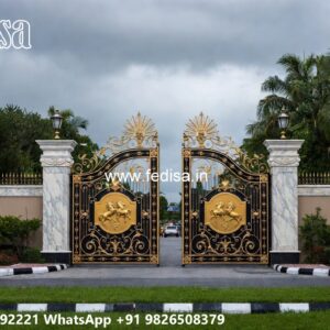 Steel Gate Design 2093, 9 Feet Main Gate Design 1958 Home Gates Design Ideas | Gate Design