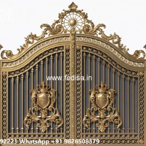 Gate Flower Design, Steel Gate With Hpl Sheet 2104 Home Gates Design Ideas | Gate Design