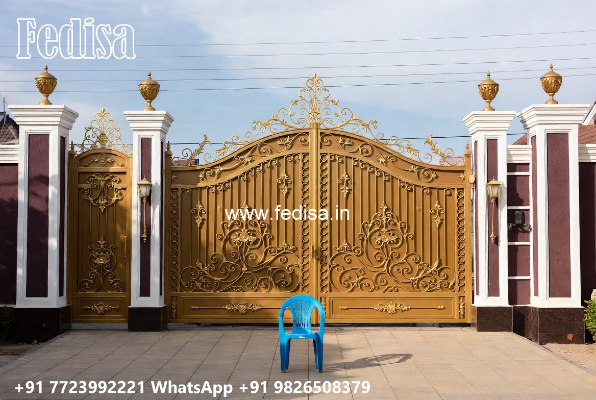 Gate Flower Design, Iron Main Gate Colour Design 2224 Home Gates Design Ideas | Gate Design