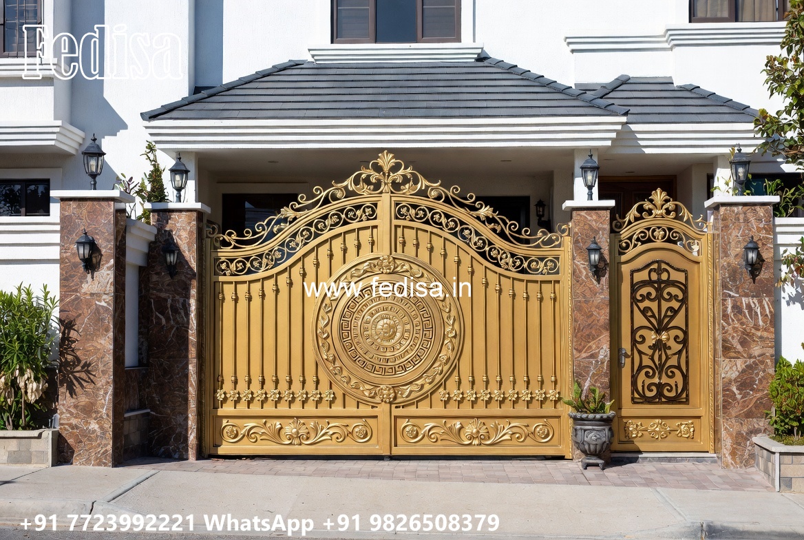 Steel Gate Design 2124, Simple Iron Main Gate Design 2268 Home Gates Design Ideas | Gate Design