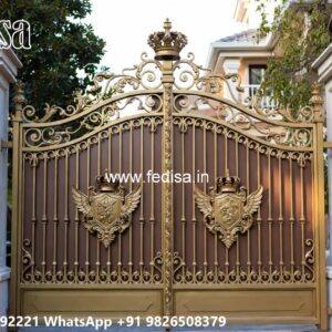 Wrought Iron Gate Catalogue, Main Gate Single Door Iron Gate Design 2566 Home Gates Design Ideas | Gate Design