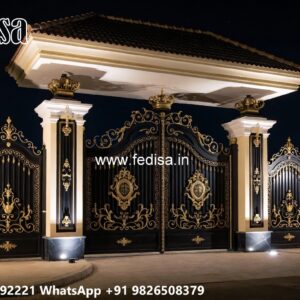 Boundary Wall Iron Grill Design, Maharaja Gate Pipe Design 1404 Gates And Doors Ideas | Gate Design