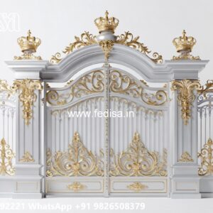 Compound Wall Grill, Brick And Wrought Iron Fence Designs 1586 Gates And Doors Ideas | Gate Design