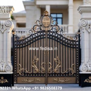 Iron Railing Design For Boundary Wall, Compound Wall Sliding Gate Design 1983 Gates And Doors Ideas | Gate Design