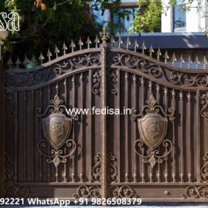 Iron Railing Design For Boundary Wall, Lohe Ke Gate Fancy 2053 Gates And Doors Ideas | Gate Design