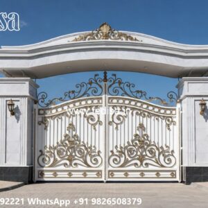 Modern Iron Gate, Design Of Boundary Wall With Gate 2138 Gates And Doors Ideas | Gate Design