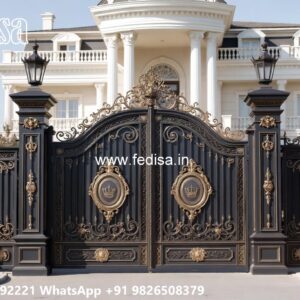 Iron Railing Design For Boundary Wall, Maharaja Gate Design With Price 2193 Gates And Doors Ideas | Gate Design