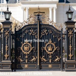 Grill Gate Price Per Kg, Compound Wall Design With Gate 2197 Gates And Doors Ideas | Gate Design