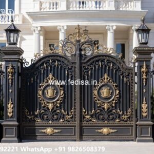 Modern Iron Gate, Gate With Wall Design 2228 Gates And Doors Ideas | Gate Design