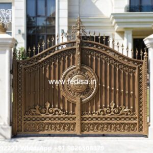 Iron Railing Design For Boundary Wall, Front Gate Design Sliding 2373 Gates And Doors Ideas | Gate Design