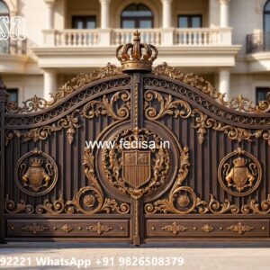 Modern Iron Gate, Main Gate Design With Small Gate 2458 Gates And Doors Ideas | Gate Design