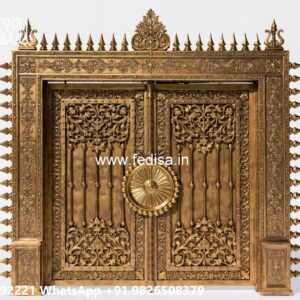 Compound Wall Grill, Gate With Wood Design 2516 Gates And Doors Ideas | Gate Design