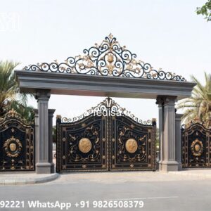 Gate Top Design, Double Gate Design 2635 Gates And Doors Ideas | Gate Design
