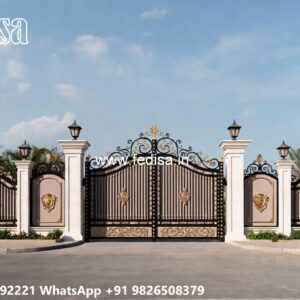 Steel Framed Wooden Gates, Main Gate Design 2026 Iron 2637 Gates And Doors Ideas | Gate Design