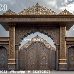 Steel Framed Wooden Gates, Simple Gate Design For Home 2677 Gates And Doors Ideas | Gate Design