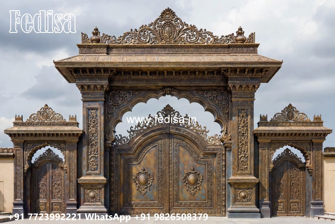 Steel Framed Wooden Gates, Steel Ke Gate Ke Design 2727 Gates And Doors Ideas | Gate Design