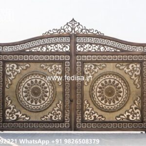 Steel Framed Wooden Gates, Iron Single Gate Design 2837 Gates And Doors Ideas | Gate Design