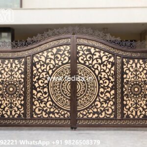Low Cost Gate Design, Compound Wall Grill 2852 Gates And Doors Ideas | Gate Design
