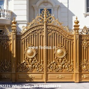 Gate Top Design, Steel Gate Design Double Door Price Iron Gate Stock Photos And Images