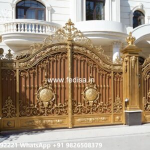 Steel Framed Wooden Gates, 7 Feet Gate Design Iron Gate Stock Photos And Images