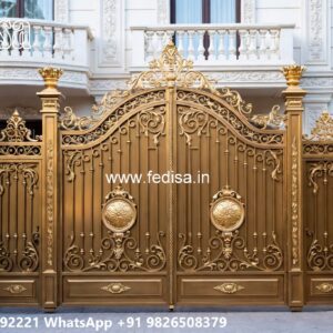 Steel Framed Wooden Gates, Steel Maharaja Gate Iron Gate Stock Photos And Images