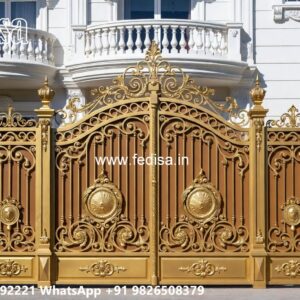 Wrought Iron Design Catalogue, Ghar Ka Main Gate Design Iron Gate Stock Photos And Images