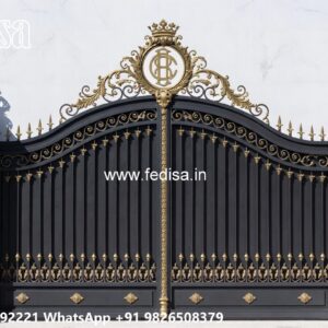 Steel Framed Wooden Gates, 6 Feet Main Gate Design Iron Gate Stock Photos And Images