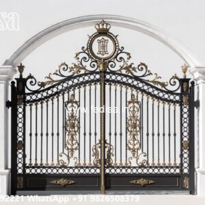 Steel Door Gate Design, Aluminium Fence Designs Iron Gate Stock Photos And Images