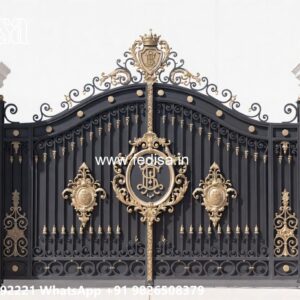 Steel Framed Wooden Gates, Galvanized Gate Design Iron Gate Stock Photos And Images
