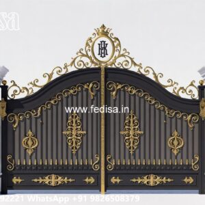 Loha Get Design, Main Gate Design 8 Feet Iron Gate Stock Photos And Images