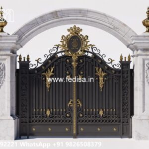 Gate Top Design, Main Gate Sliding Door Iron Gate Stock Photos And Images