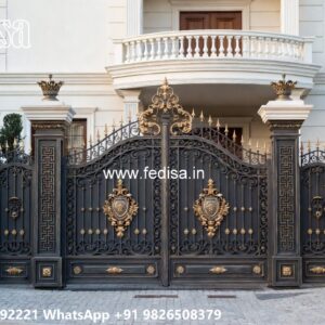 Gate Top Design, Roof Gate Design Iron Gate Stock Photos And Images