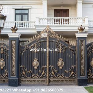Steel Door Gate Design, New Gate Ka Design Iron Gate Stock Photos And Images