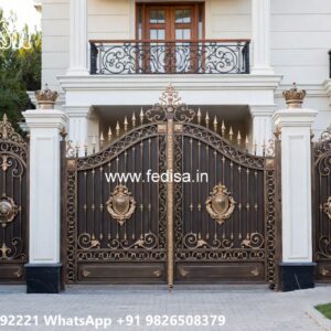 Mild Steel Gate Design, Grill Gate Cost Iron Gate Stock Photos And Images