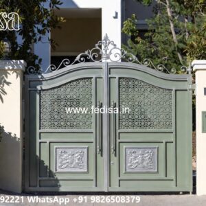 Steel Door Gate Design, Big Main Gate Design Iron Gate Stock Photos And Images