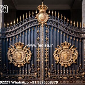 Mild Steel Gate Design, Main Gate Sheet Design Iron Gate Stock Photos And Images